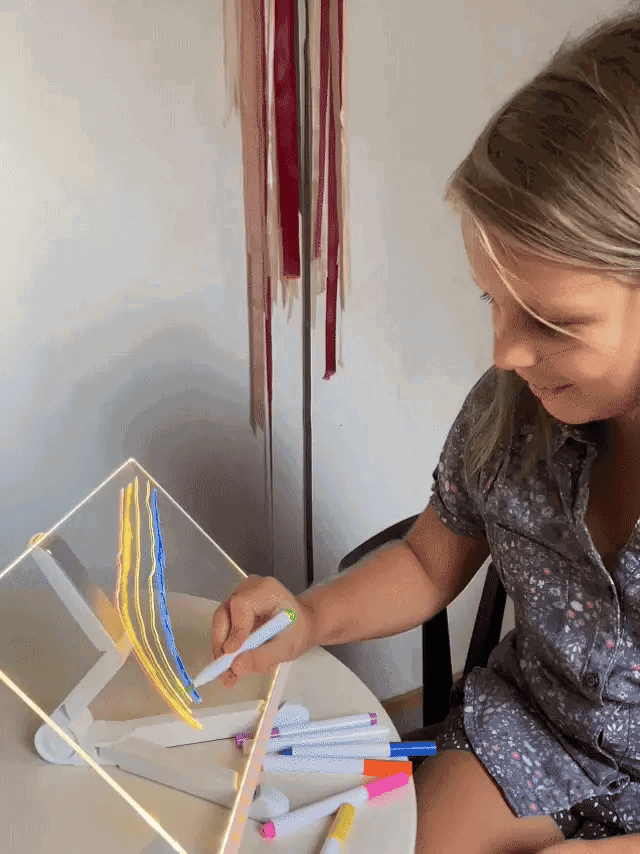 Turn their doodles into glowing masterpieces