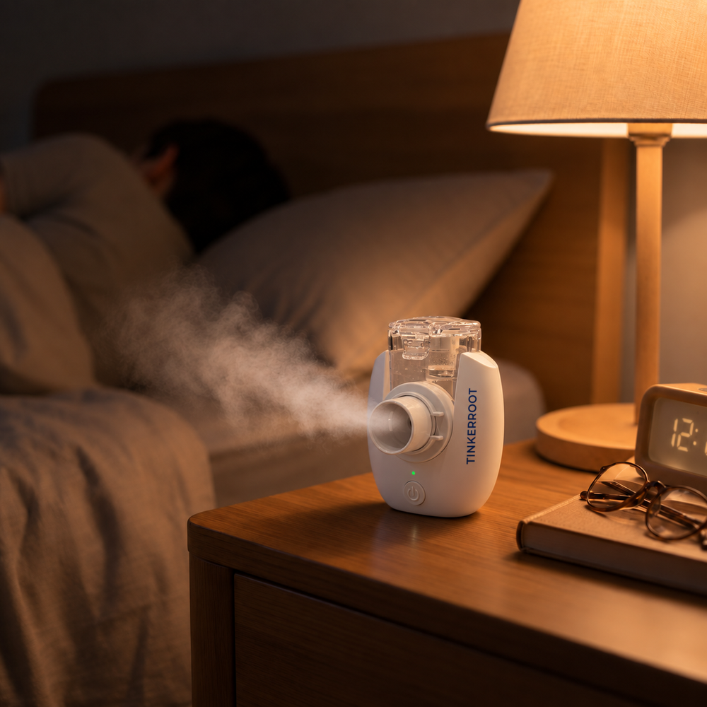 Tinkerroot Pro pictured on a bedside table