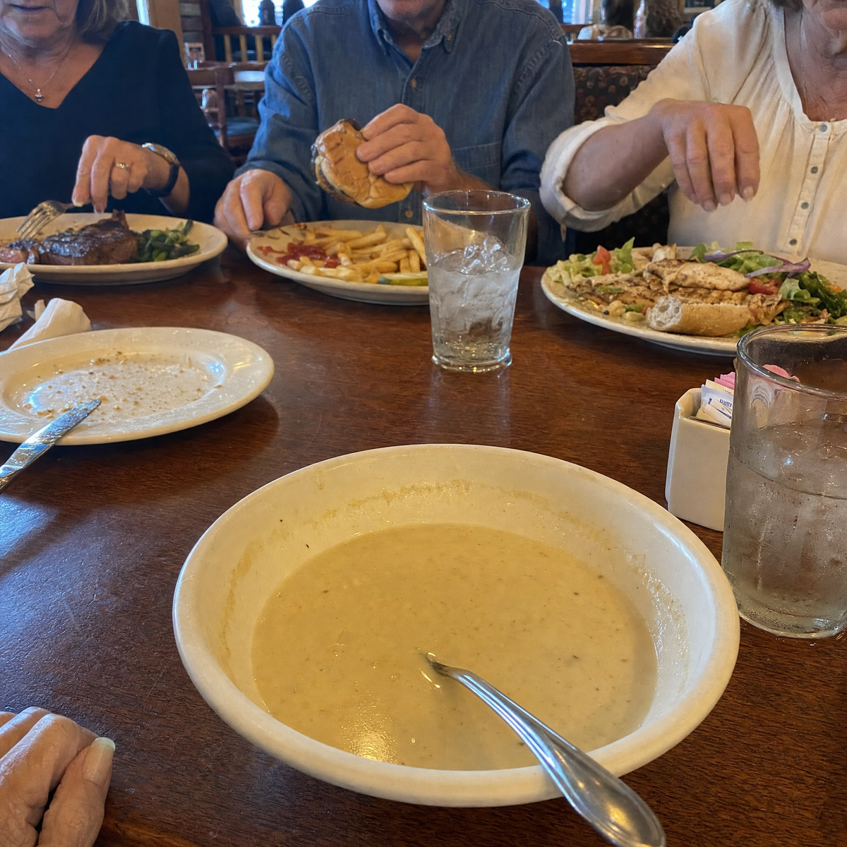 Finished dinner plate